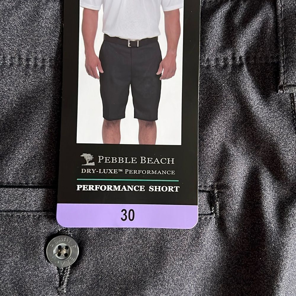 Pepple Beach Men's Dry-Luxe Performance Golf Shorts